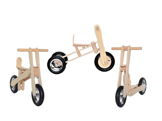 kids wooden balance bike