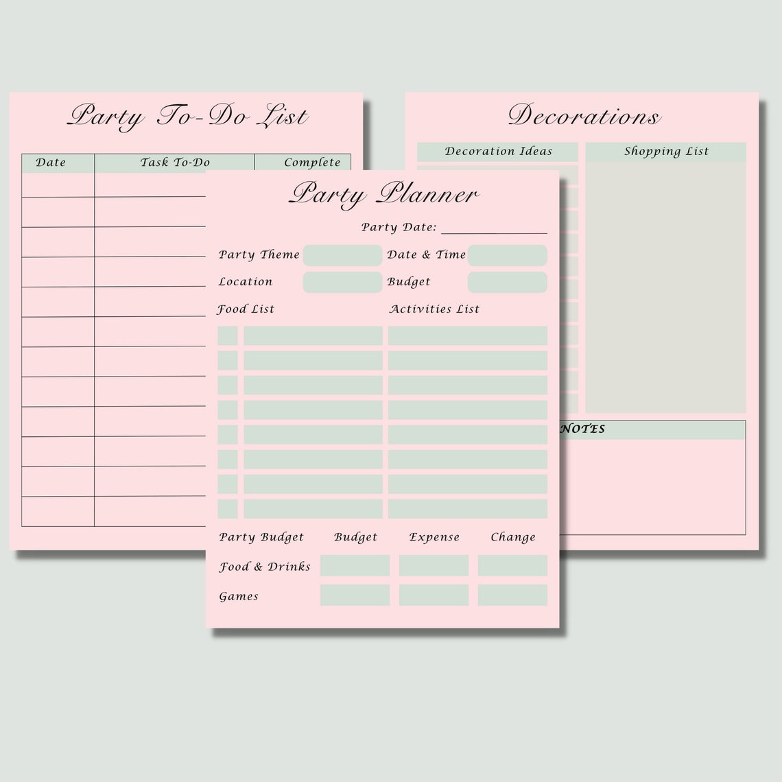 Kids Birthday Party Planner Checklist (instant Download PDF) - Etsy Canada