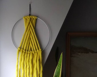 Yellow Wall Hanging/Macrame Wall Hanging