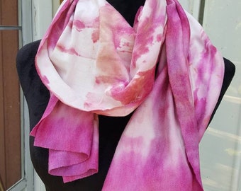 Hand dyed scarf