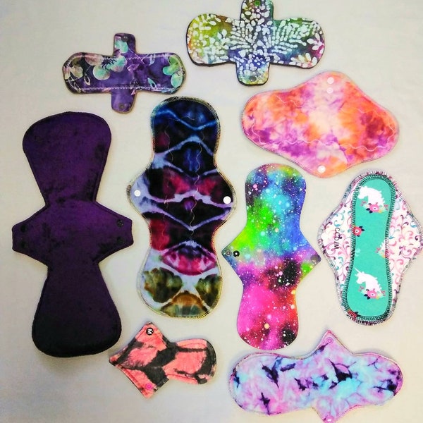 Cloth Pad Starter Set- reusable period sanitary pads