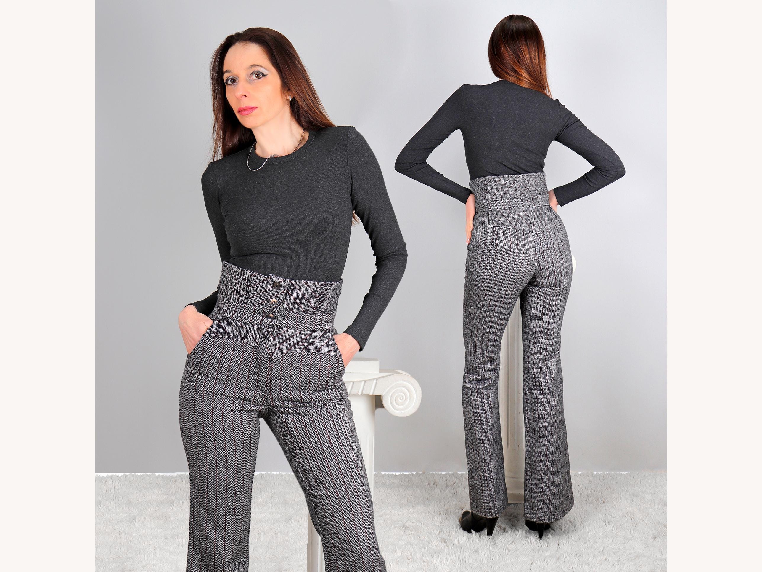 Yoke Waist Pants - Etsy