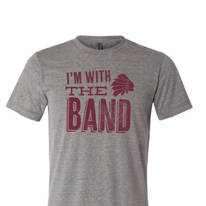 School of the Osage I&#39;m With The Band Indians Shirt, unisex band shirt with saying, soft graphic tee, lake of the ozarks tshirt, missouri