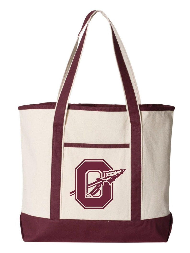 School of the Osage Indians Large Canvas Tote Bag Lake Ozark Etsy