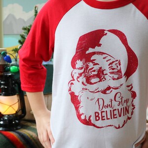 santa baseball shirt