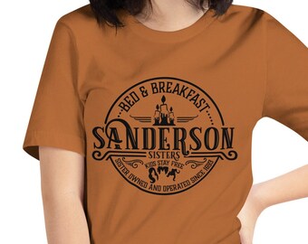 Halloween Shirts, Sanderson Schwestern T Shirt, Hokus Pokus Film Tshirt, Sanderson Bed and Breakfast, Retro Herbst, Comfy Herbst Tee