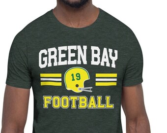Green Bay Football T Shirt, Vintage Style Green Bay Football Shirt, Green Bay T Shirt, Sunday Football
