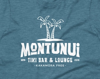 Montunui Tiki Bar & Lounge T Shirt, Moana Theme Shirt, Disney Theme Shirts, Montunui Tee