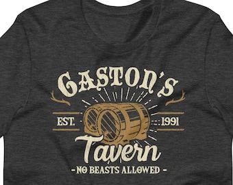 Gaston's Tavern T Shirt, Beauty and the Beast Shirt, Men's Disney Theme Shirt, Gastons Bar, Disney Dad