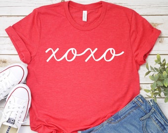 XOXO Valentines Day T Shirt, Be My Valentine T Shirt, Love Quote Womens Shirt