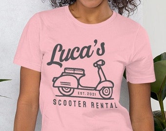 Luca's Scooter Rental Tee, Disney Inspired Tees, Movie T Shirt, Luca Tee