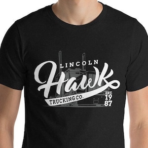Lincoln Hawk Trucking Co T Shirt, 80s Movie T Shirts, Cult Classic Tee