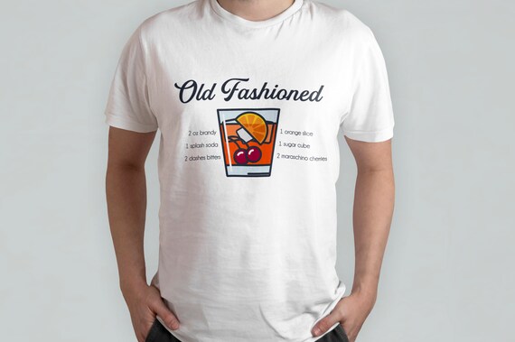 Drink Gifts For Men, Old Fashioned Shirt, Wisconsin Shirt, Brandy Lover Gift, Bourbon Lover Shirt, Drinking Shirt, Old Fashioned Drink