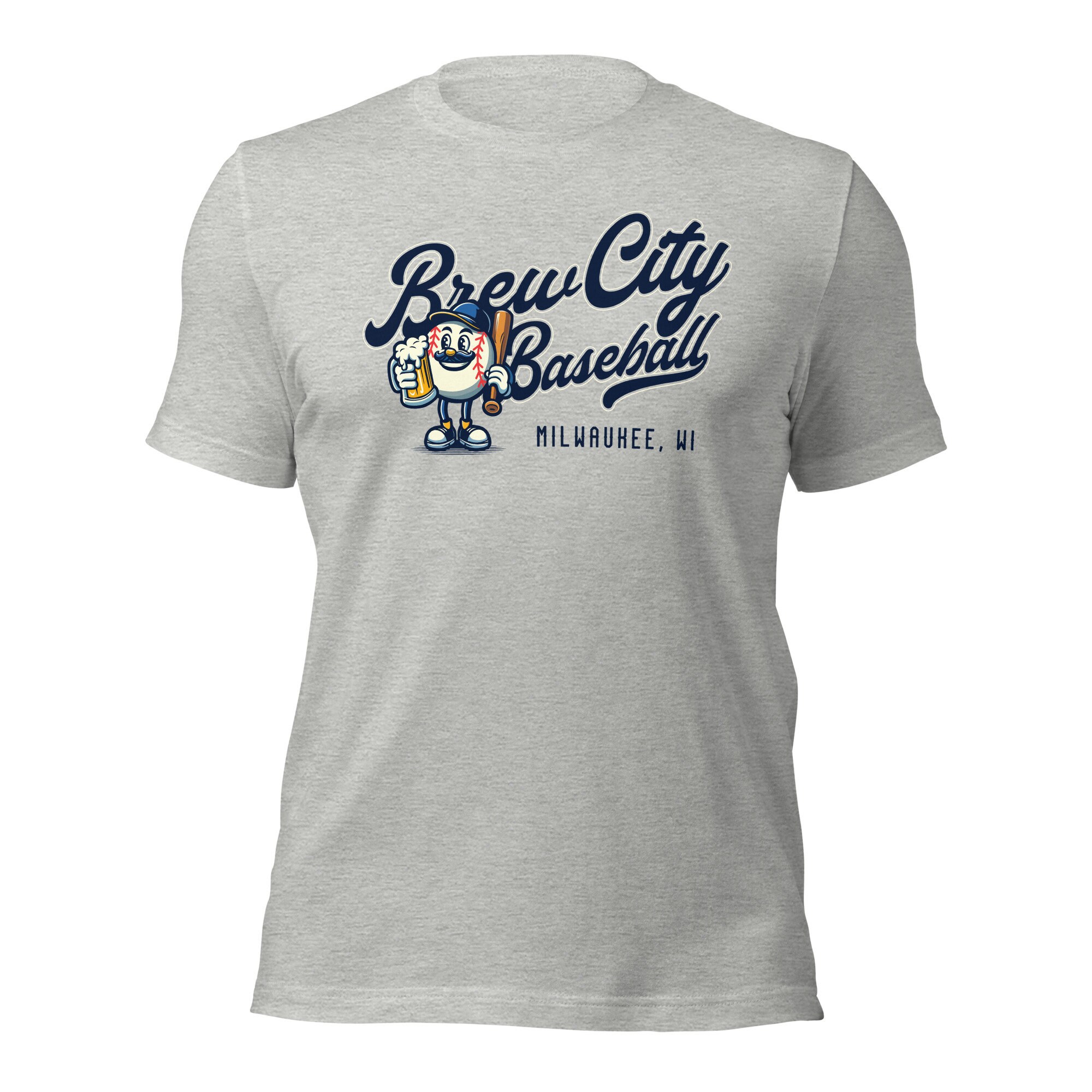 Milwaukee Baseball Vintage Tshirt Brew City Retro Graphic Tee Milwaukee Baseball Brewers Tee Etsy UK