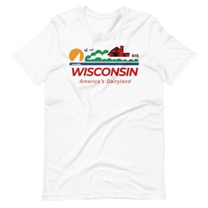 Wisconsin Nummernschild T Shirt, Wisconsin Dairyland Shirt, Reise Wisconsin Shirt