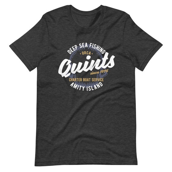 Jaws T Shirt, Quint's Fishing T Shirt, Jaws Movie Shirt, Deep Sea