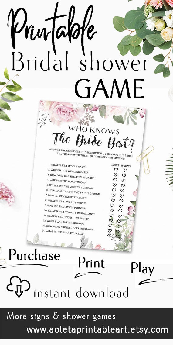 Who Understands the Bride Most straightforward, How Very well Do By yourself Comprehend the Bride photograph about How Well Do You Know the Bride Printable referred to as Who Is aware of the Bride Suitable, How Perfectly Do By yourself Notice the Bride