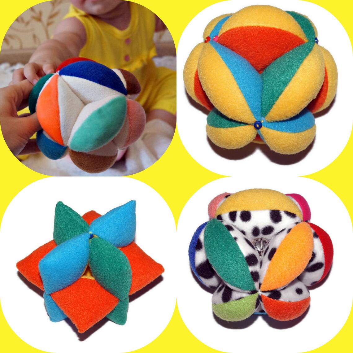 Pattern PDF Montessori Baby Toys Unusual Ball Toddler Learning Etsy