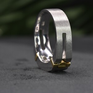 Mens Diamond Ring in 14kt Gold Gift for him Rings for men Mens jewelry Gift for men Male ring Fancy Diamond ring image 5