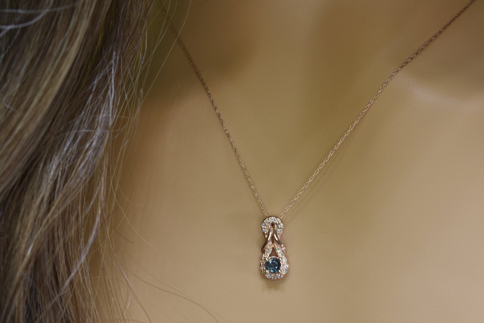 Natural Alexandrite Necklace in 14k Gold Fine Jewelry Free Etsy