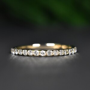 0.33ct Diamond Wedding Band in 14k Gold, Diamond Stackable Ring, Bridal Jewelry, Solid 14k Gold, Anniversary Gift, Wedding band, Dainty band