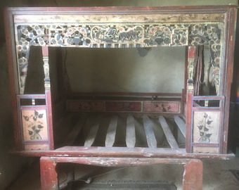 Antique Chinese Opium Bed