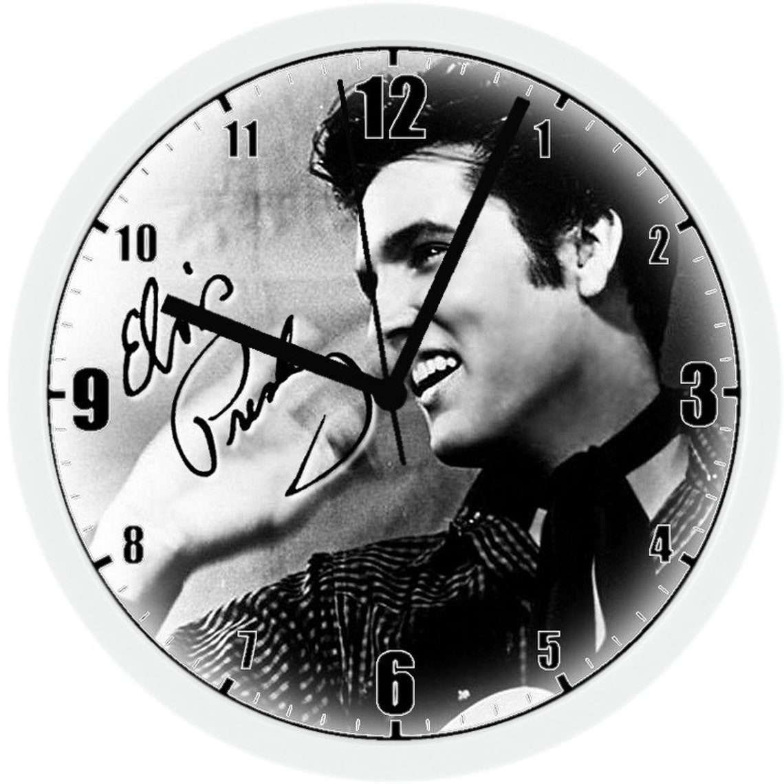 EXCLUSIVE Elvis Presley 8 Unique Homemade Wall Clock w/ Etsy