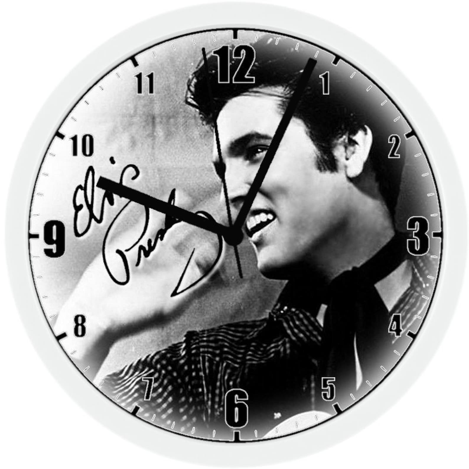 EXCLUSIVE Elvis Presley 8 Unique Homemade Wall Clock w/ Etsy