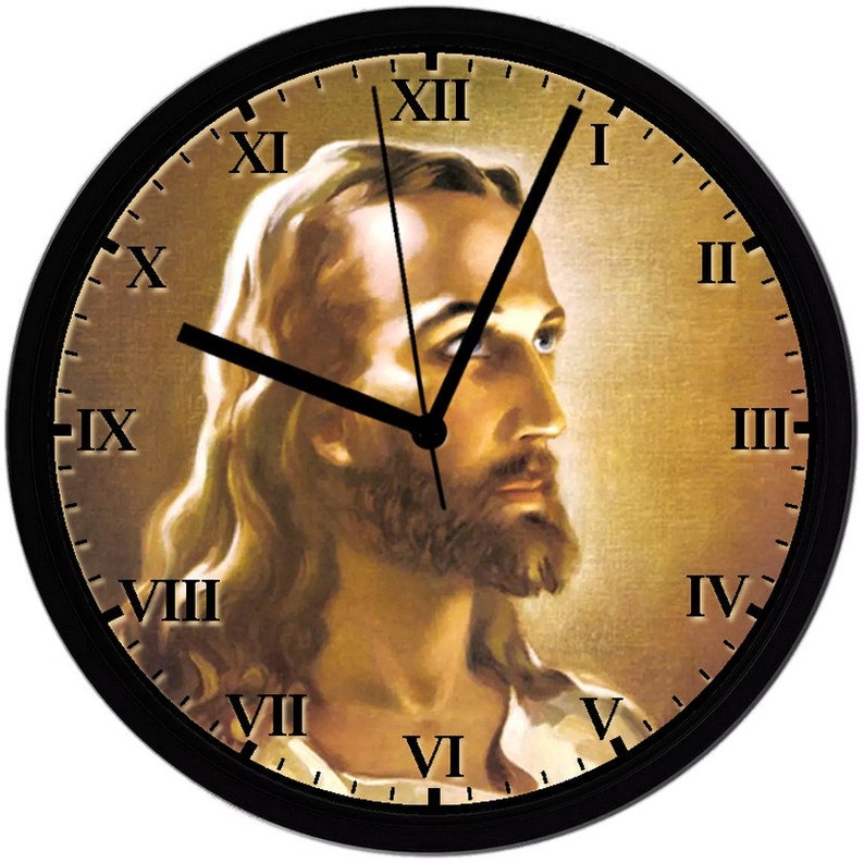 Jesus 8in. Unique Homemade Wall Clock Battery Included Free Etsy