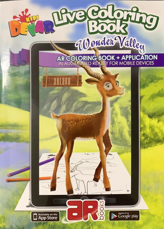 Download 4d Live Coloring Book Wonder Valley Etsy