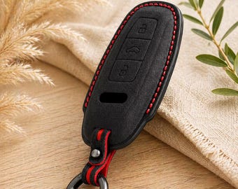 Funda para llave Audi de Alcantara – Funda de lujo para llave inteligente, protección al estilo del automovilismo