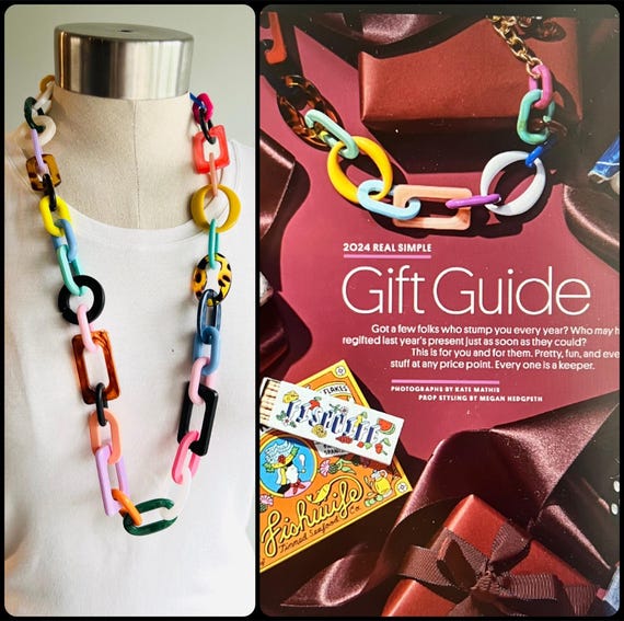 Rainbow Statement Necklace Colorful Acrylic Chain Necklace Long Chain Necklace Chunky Chain Necklace Chunky Link Necklace Sweater Necklace Etsy Canada