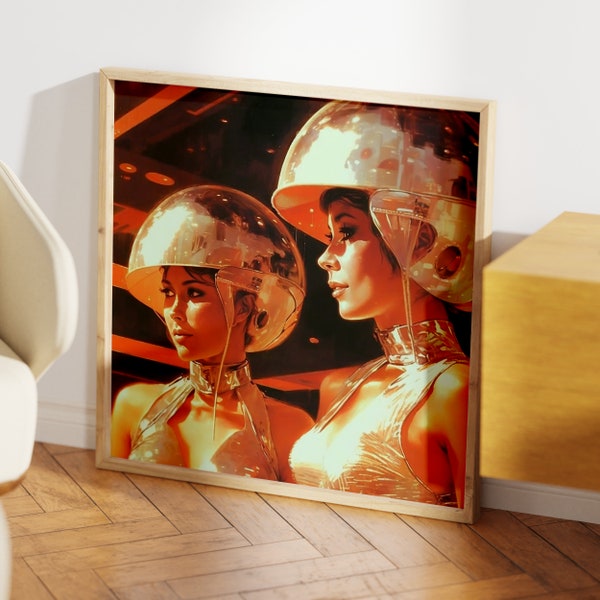 Space Age Disco Dancers Wall Art (Digital Download)