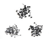 40pcs-1mm tiny glass eyes on wire for artist teddy bear tinyeyes mini teddy bear miniature felt animals doll eyes 3mm 4mm 5mm