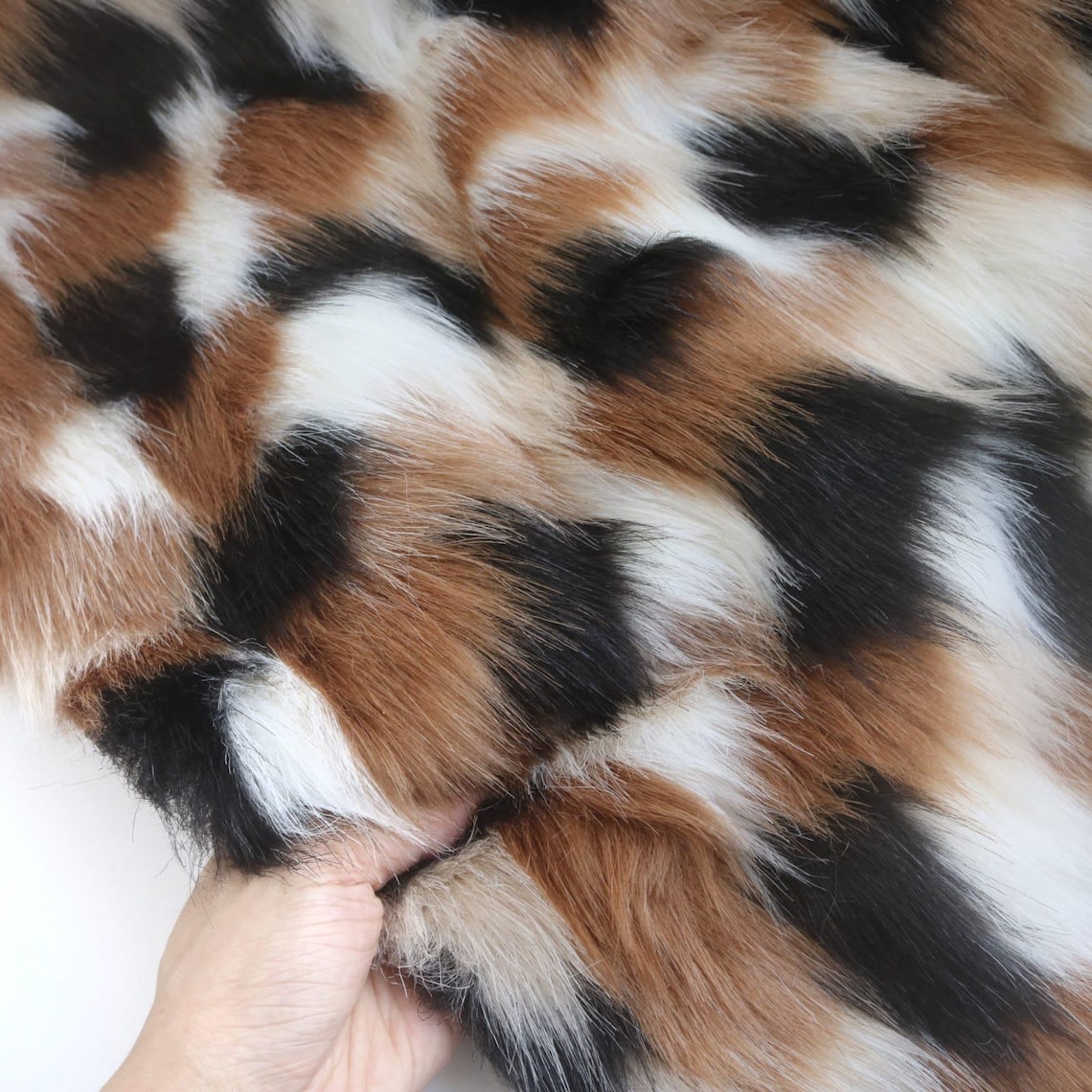 Calico Cat Pattern Fur Tortoiseshell Cat Pattern Fake Fur Fabric Animal ...