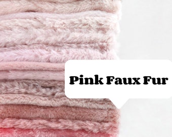 pink faux fur for stuff animal making teddy bear fur material short pile fur soft toy making fabric long curly faux fur fake fur faux sherpa