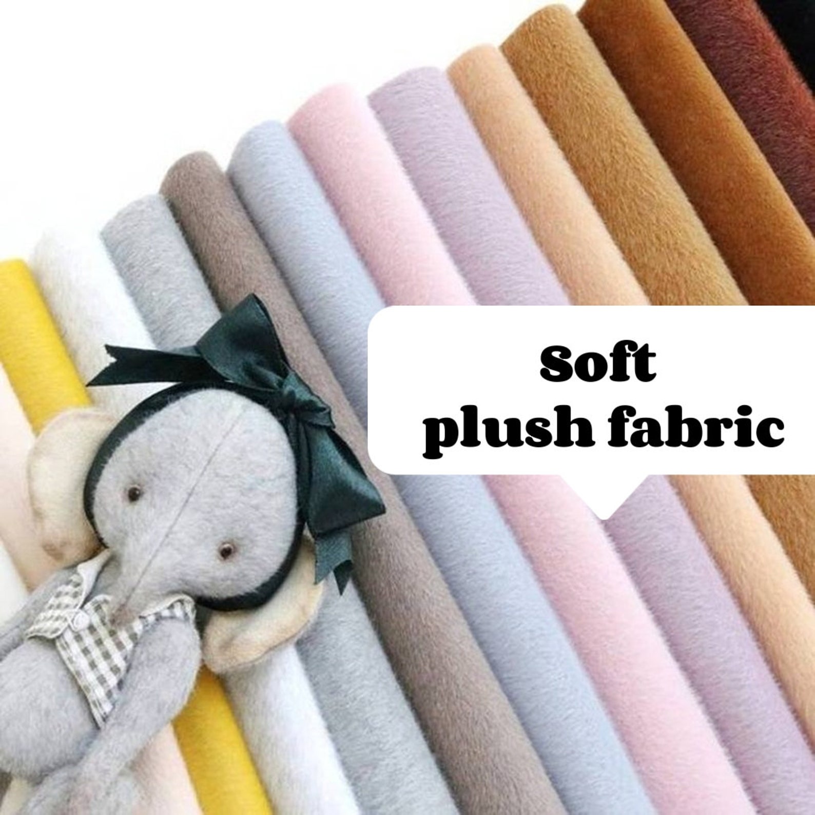 Stuffed Animal Fabric Bear Plush Fabric Soft Toy Fabric Teddy Etsy