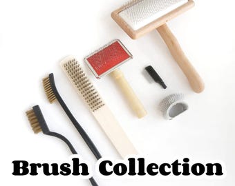 brush for craft wool brush fingertip brush mini wool felt brush mohair brush flick carder wool carder pipe cleaner brush crochet brush
