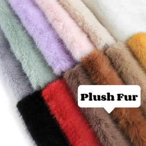 Soft plush fur fabric plushie fur furry material stuffed animal fur mini bear fur soft toy faux fur fuzzy miniature fur dollhouse carpet B12