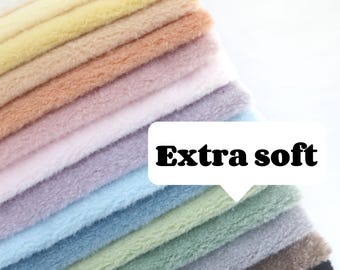 extra soft toy fleece fabric mini soft toy stuffed animal fur fabric cuddly plush fur fabric low pile faux fur B04
