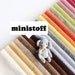 ministoff mini bear fabric paw pads making miniature bear supplies mini stoffe fabric on grid base artist teddy bear inner ear fabric A09