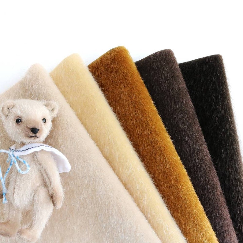Long Pilemini bear fabric teddy bear fabric miniature artist Etsy