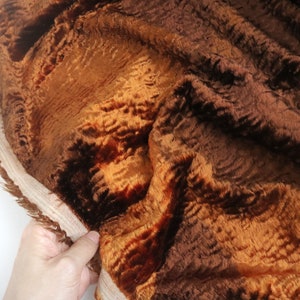hand dyed bear viscose fabric teddy bear viscose fur curly fluffy viscose for artist teddy bear making material A49C