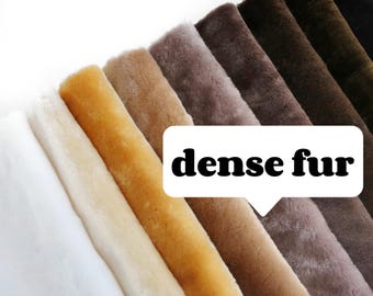 SALE straight pile fur fabric soft plushie making material teddy bear fur for fursuit fut stuffed animal faux fur 10mm synthetic fur B03