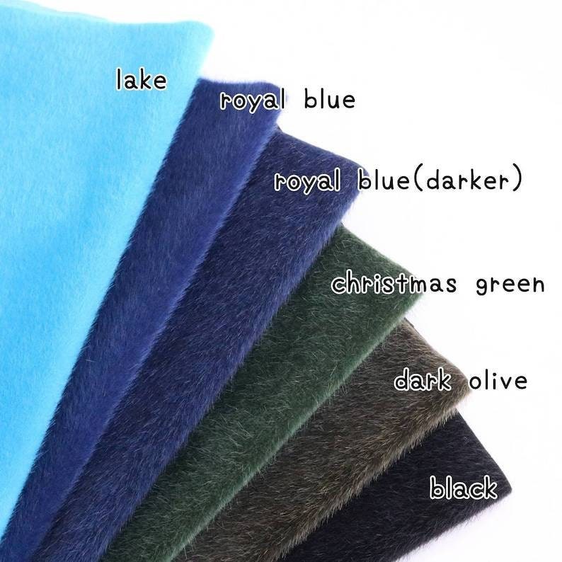 miniature bear fabric long pile mini bear fabric mini faux fur for teddy bear making mini plush fabric bear making A04 image 8