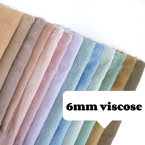 6mm viscose stof kunstenaar teddybeer stof katoen bont stof beer maken leveringen beer viscose stof voor knuffeldier A35