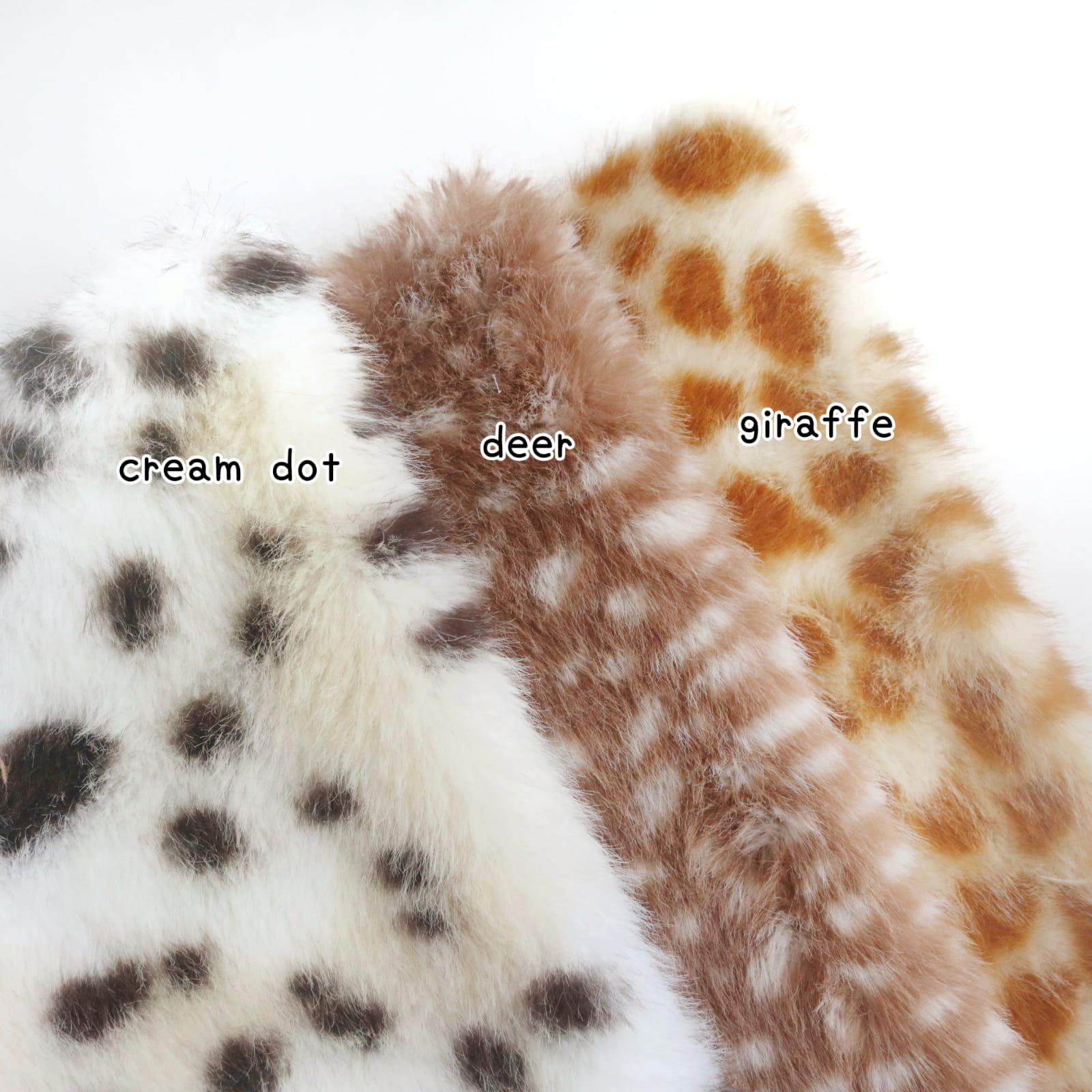 50s VINTAGE FAKE FUR ANIMAL FABRIC デルマー系 50s VINTAGE FAKE FUR