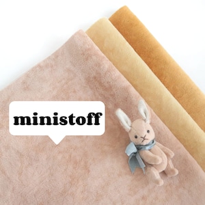 mini bear velvet on grid base miniatoff miniature bear making fabric tiny bear fabric short pile velvet for miniature teddy bear paw A73