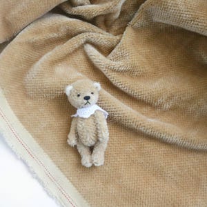 mini bear mohair fabric low pile mohair for teddy bear making miniature bear fabric artist teddy bear mohair fabric teddy supplies A53