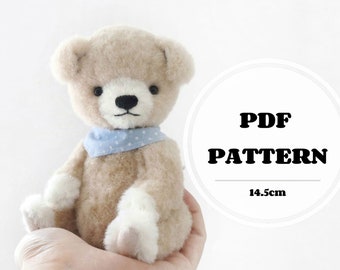 dog sewing pattern teddy dog pattern to sew puppy sewing pattern PDF download plush dog pattern dog plushie pattern